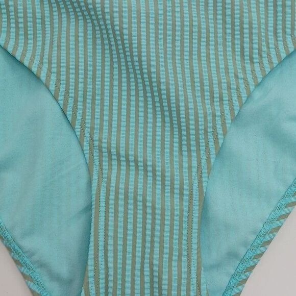 Xhilaration Bikini Bottom Blue Striped Hipster Womens Size Large - Picture 3 of 6